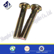 Cold heading zinc finished oval neck bolt